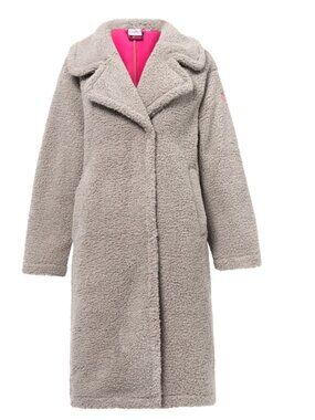 *NEW* Scamp & Dude Stone Longline Teddy Coat! UK M/L! MUST HAVE!